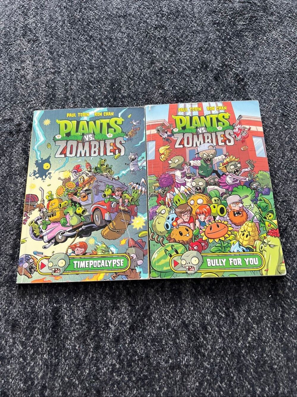 Set of 2 Plants vs. Zombies Graphic Novels - Timepocalypse and Bully for You
